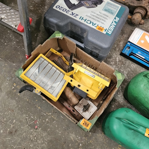 268 - Box Lot Of Lights Etc;