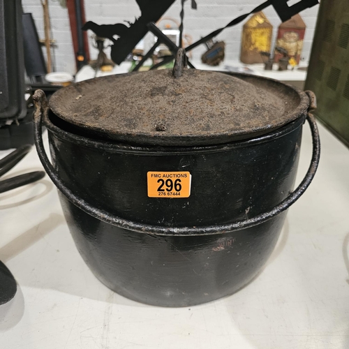 296 - Large Black Pot