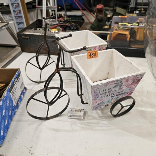 484 - 2 Bicycle Planters