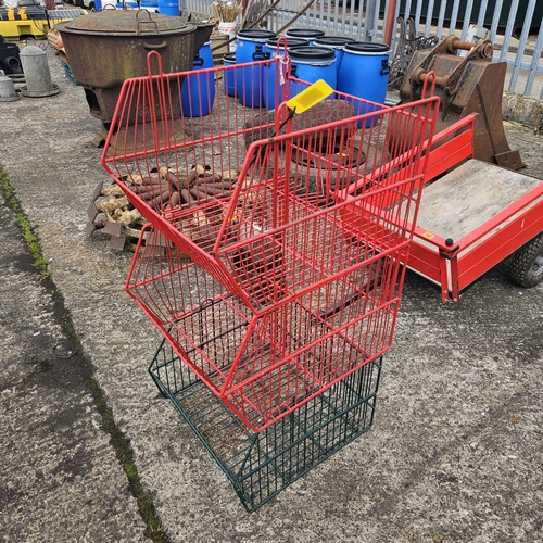 600 - Lot Of Shop Baskets & Other