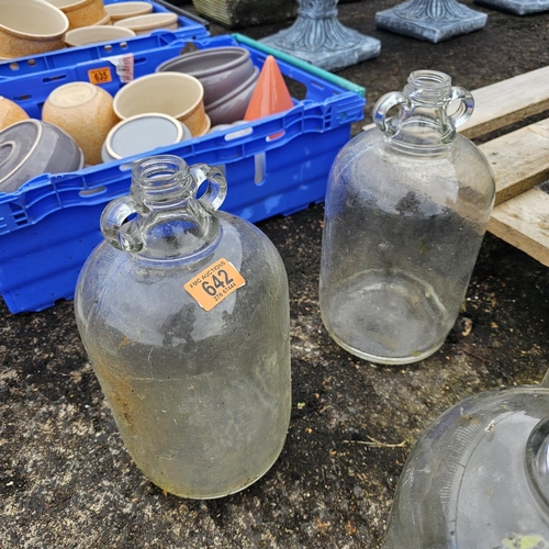 642 - Pair Of Demi John Jars