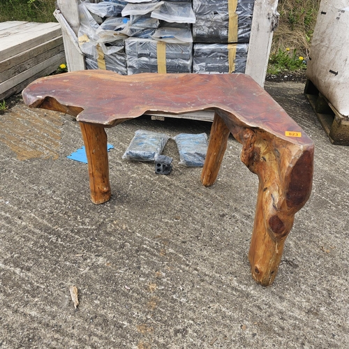 823 - Unusual Hard Wood Table