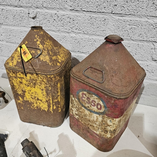 88 - Old Esso Oil Can & Other