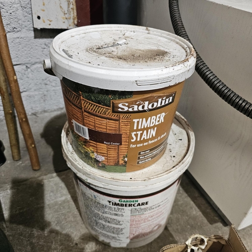 96 - 2 Drums Of Fence Paint