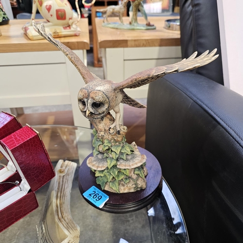 269 - Border Fine Arts Extra Large Owl In Flight (Rare)