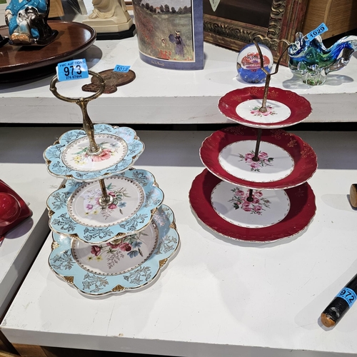 973 - 2 Lovely Cake Stands