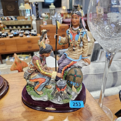 253 - Indian  Campfire Ornament (Slight Damage)