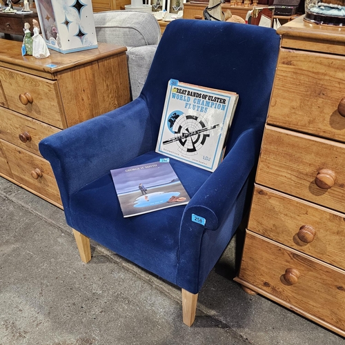 258 - New Marks & Spencer Taylor Navy Chair