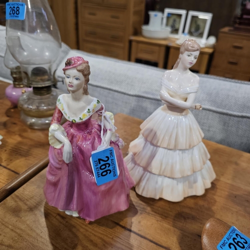 266 - 2 Coalport Figurnies 'Winsome' & 'Anthea'