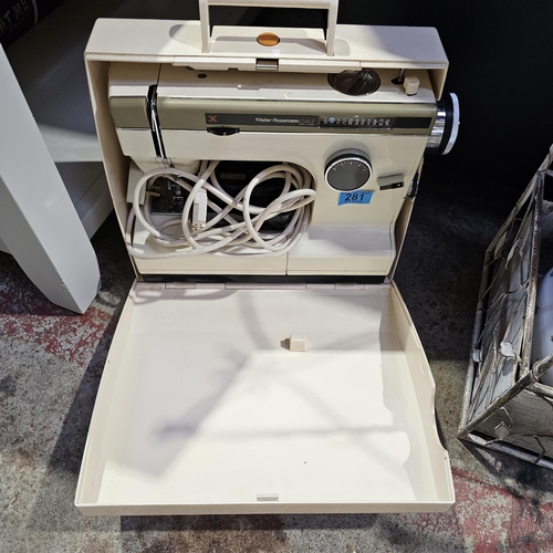 281 - Frister Rossman Sewing Machine In Case