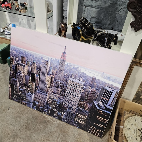 283 - Large Canvas Print Of New York & Other