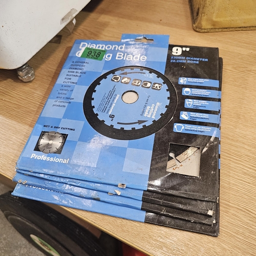 938 - 4 Diamond Cutting Blades