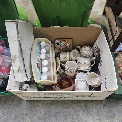 4 - Box Lot Of Assorted Lot Inc Spice Rack