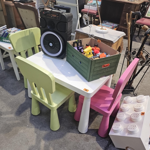 49 - Childs Table & 3 Chairs