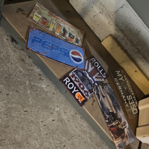 Assorted Lot Of Car Signs