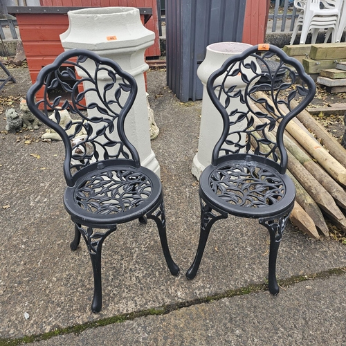 42 - 2 Ornate Garden Chairs