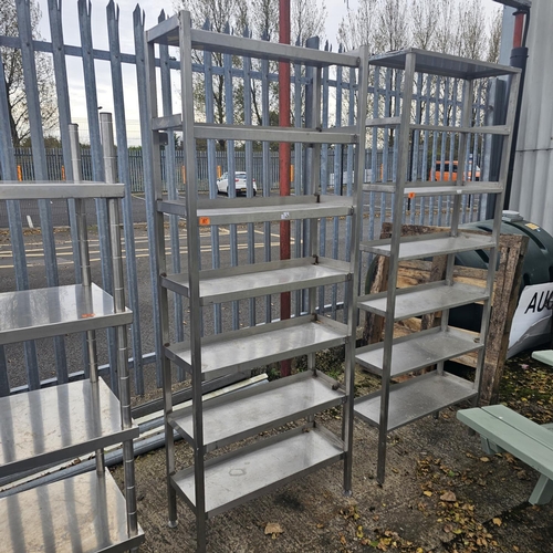 87 - Large Stainless Steel Shelf Unit