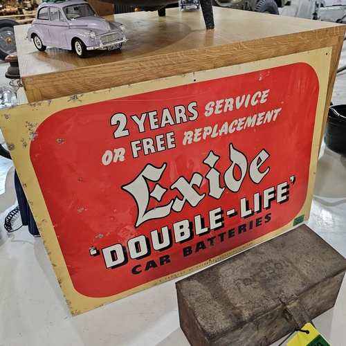 Genuine Exide Batteries Sign