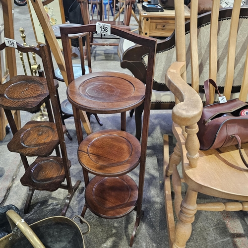 158 - A Lovely Mahogany Cake Stand