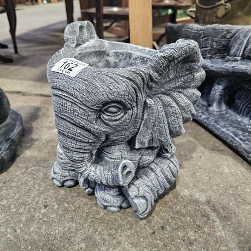 162 - Concrete Elephant Planter