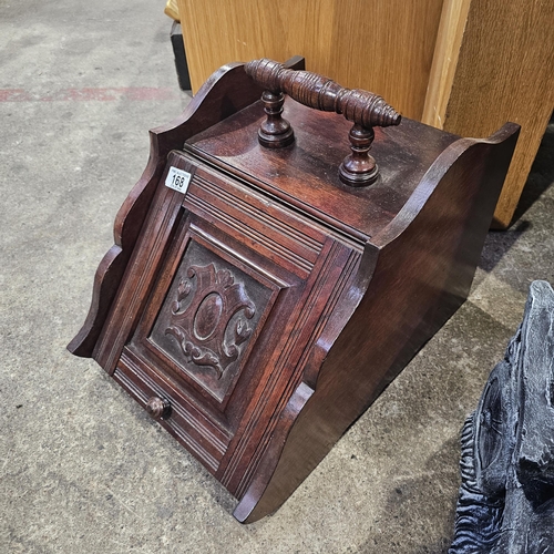 168 - A Lovely Mahogany Coal Box