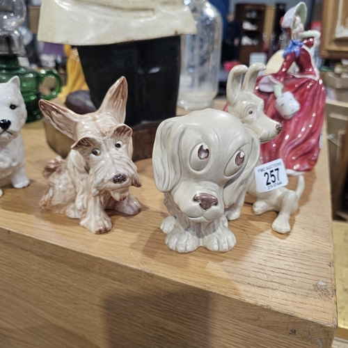 257 - 3 Sylvac Dog Ornaments