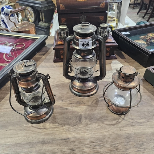 469 - 3 Assorted Lamps