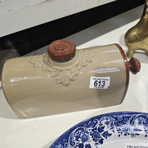 613 - Old Crockery Water Bottle