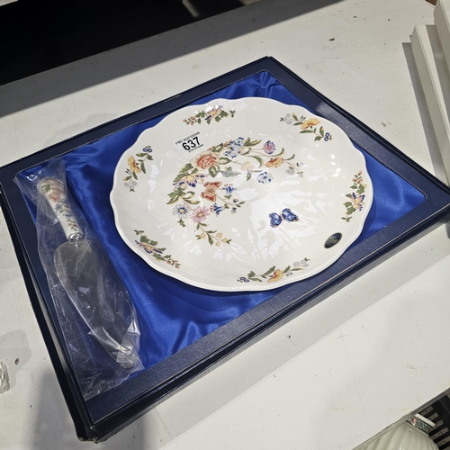 637 - Ansley Plate With Serving Knife