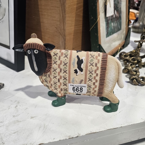 668 - Collectable Enesco Sheep Ornament