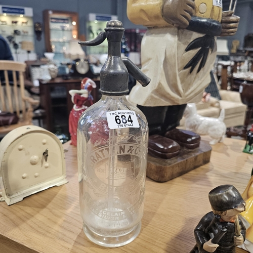 684 - Grattan & Co Belfast Syphon Bottle