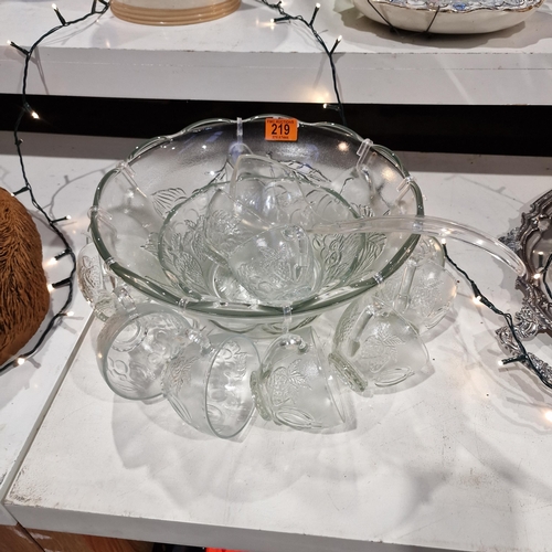 219 - Punch Bowl set