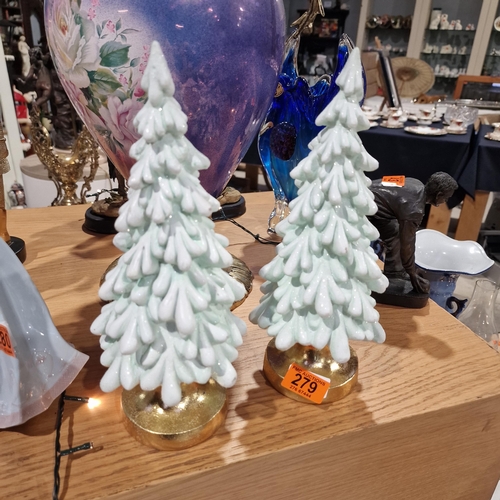 279 - 2 New Christmas Tree Figures