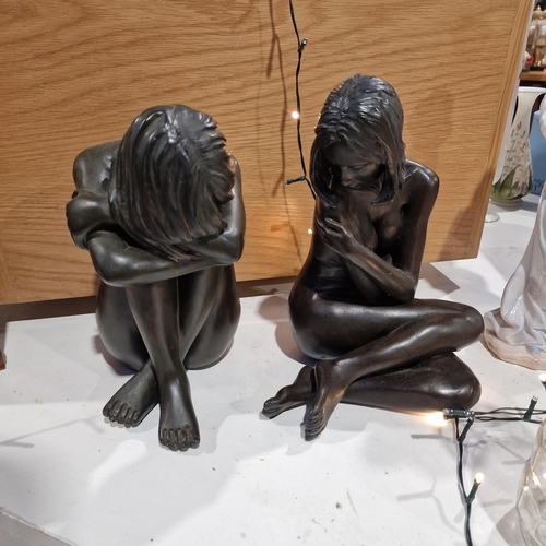 369 - Pair Of Lady Figurines