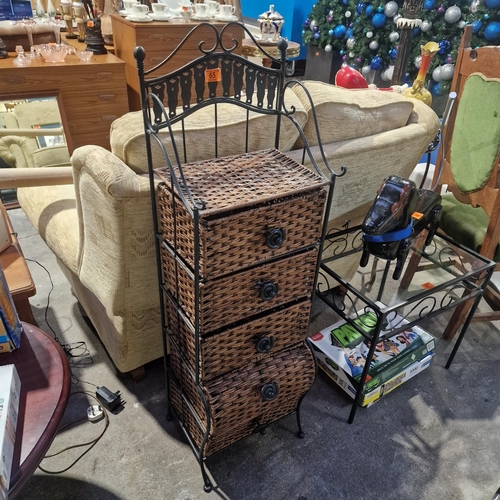 65 - Wicker Drawer Unit