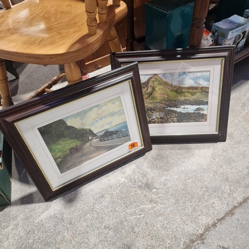 98 - 2 Framed Local Prints By M Wilson