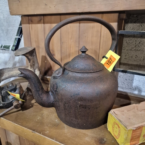 107 - Kenrick Cast Iron Kettle