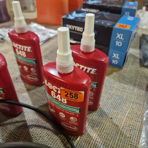 258 - 2 Large Bottles Of Loctite Retaining Compound