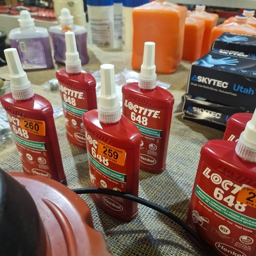 259 - 2 Large Bottles Of Loctite Retaining Compound