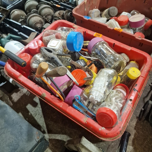 290 - Large Crate of Assorted Jars & Contents