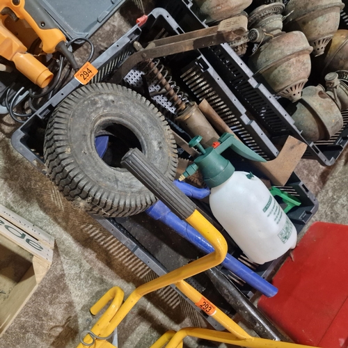 294 - Assorted Crate Lot Inc Sprayer