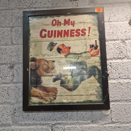 39 - Framed Guinness Poster