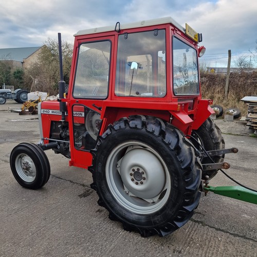 645 - 1985 MF 240 With Duncan Cab PWO Totally Refurbished, All Working Lights, Brakes etc, Tax Book Not Re... 