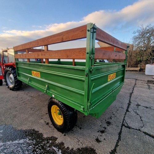 644 - Fraser Tipping trailer With Cribs For Peats