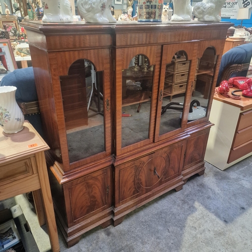 65 - An Mahogany Glazed Bookcase