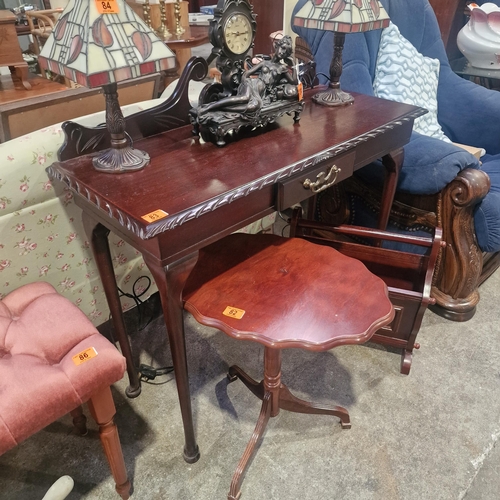 83 - A Lovely Mahogany Detailed Console Table