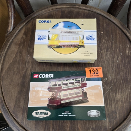 130 - 2 Collectable Corgi Buses