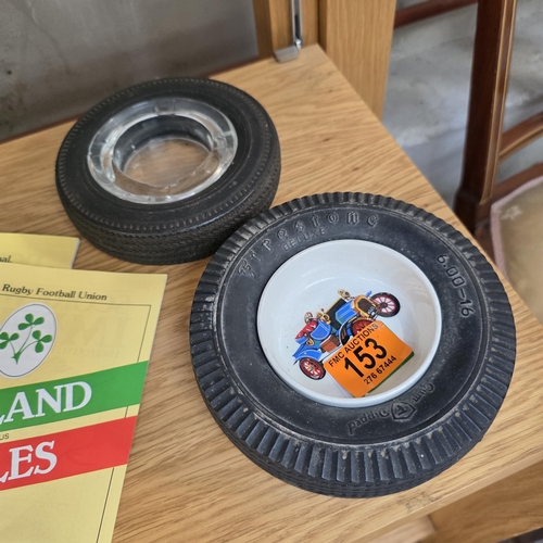153 - 2 Tyre Ashtrays