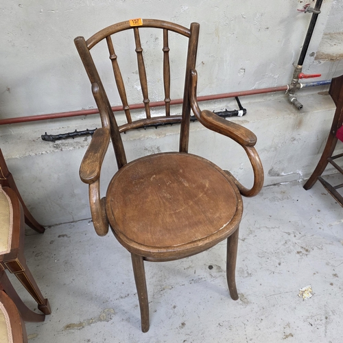 157 - Austrian Bentwood Chair In The  Thornton Style