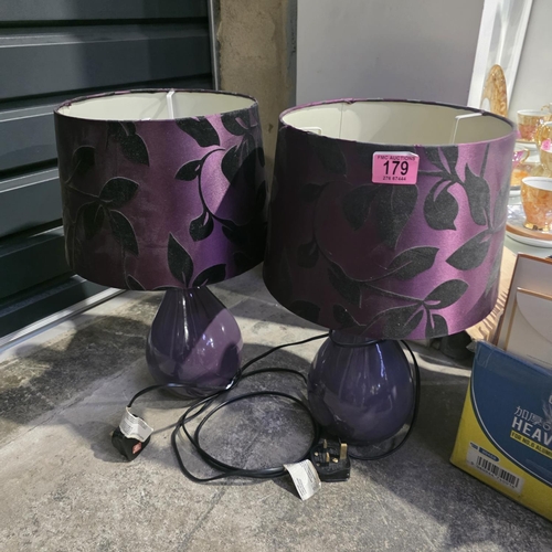 179 - Pair Of Matching Lamps